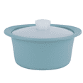 thumbnail image 1 of Silicone Microwave Steamer Pot with Handle & Lid-Grade Steamer Bowl, Heat- Cooker , Dishwasher Safe Blue, 1 of 7