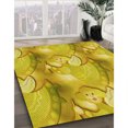 thumbnail image 3 of Ahgly Company Machine Washable Indoor Rectangle Transitional Yellow Area Rugs, 5' x 7', 3 of 7