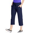 thumbnail image 1 of Hanes Capri à Poche en Molleton Français pour Femmes, TG, Marine, 1 of 2