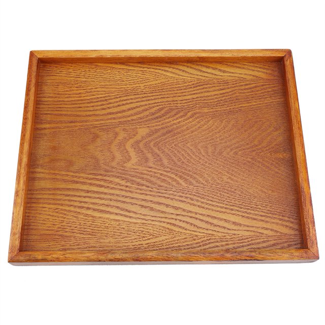 Greensen Rectangle Wooden Tea Tray Serving Table Plate Snacks Food Storage Dish for Hotel Home , Tea Serving Plate , Tea Tray