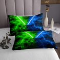 thumbnail image 3 of Erosebridal Lightsaber Coverlet Set Queen for Teens, Rectangle Geometric Bedding Set, Modern Fashion Decor, 3 of 5