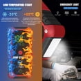 thumbnail image 2 of 12V Car Jump Starter with 36900mAh Capacity - 2000A Peak Current for Gasoline 5.0L & Diesel 3.0L Vehicles, Portable Power Bank with Quick Charge 3.0, LED Flashlight & SOS, ZYX-Q520 Red Enhanced, 2 of 7