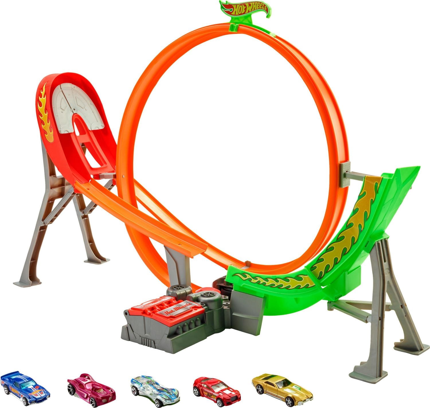 Hot Wheels Action Power Shift Motorized Raceway Track Set Includes
