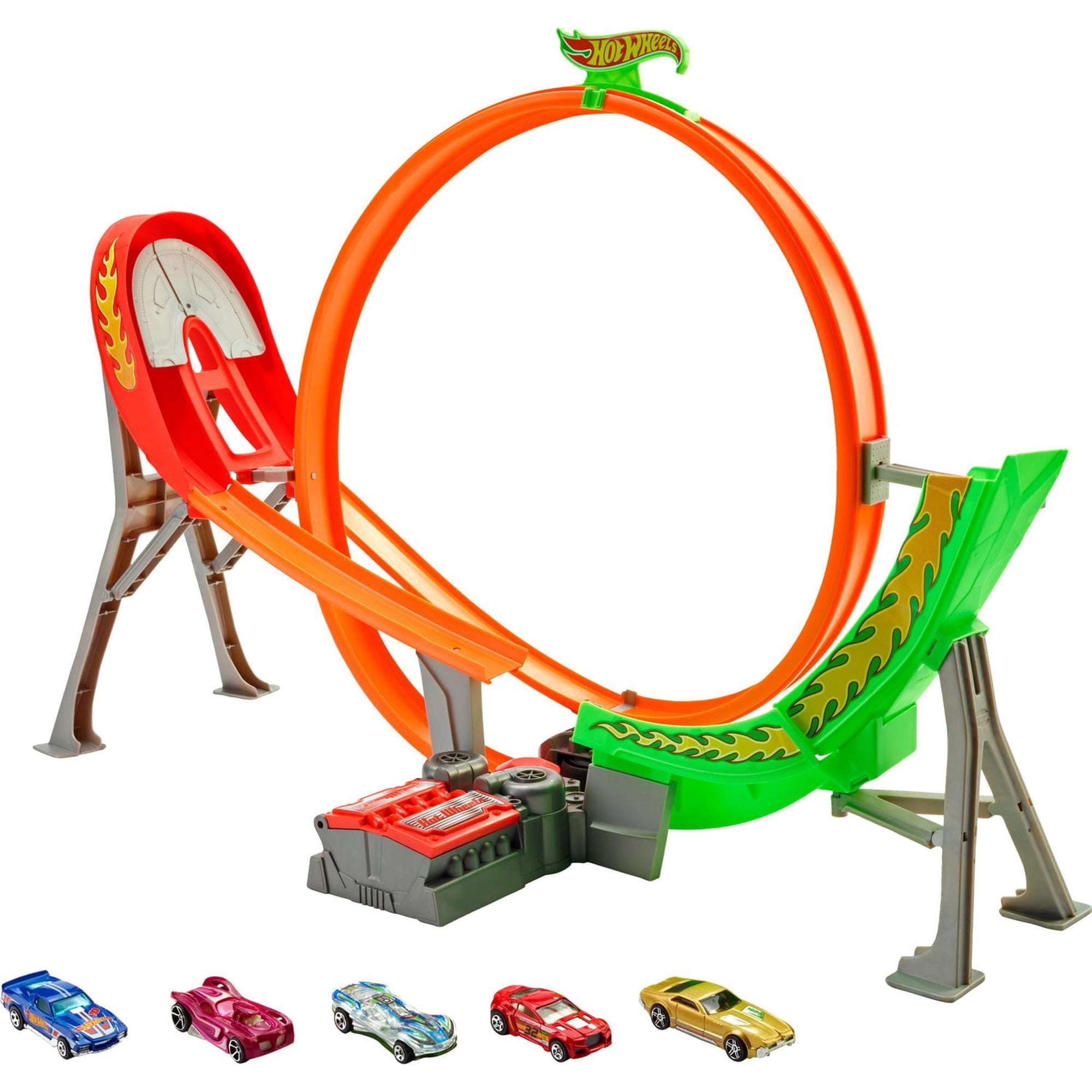 Hot Wheels Action Power Shift Motorized Raceway Track Set Includes
