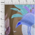 thumbnail image 2 of oneOone Polyester Spandex Brown Fabric Tropical Abstract With Flamingo Craft Projects Decor Fabric Printed By The Yard 56 Inch Wide, 2 of 4