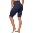 thumbnail image 4 of Women High Waist Yoga Shorts Polyester Stretchy for Workout and Running, 4 of 4