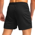 thumbnail image 3 of Plebaso Running Shorts for Men Drawstring Workout Athletic Shorts Lightweight Shorts with Zipper Pockets, 3 of 4