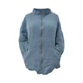 thumbnail image 3 of Opperiaya Women Stand Collar Long Sleeve Solid Color Full Zip Quilted Jackets, 3 of 5