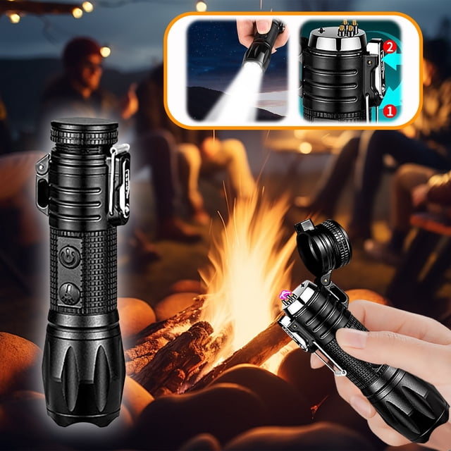 Wzzjkit Home and Kitchen Strong Light Super Bright Home Charging Outdoor Portable Long Range Flashlight Eight Eyed Flashlight
