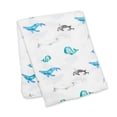 thumbnail image 1 of Lulujo - Modern Collection - Baby Muslin Bamboo Swaddle Blanket, Nursing/Stroller Cover, 1 of 7