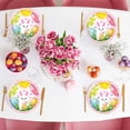 thumbnail image 2 of SLYNSHome Lot de 16 Assiettes en Papier de Pâques Fournitures de Fête Assiettes Jetables en Papier de 7 Pouces Oeuf de Pâques Lapin pour Décorations de Maison de Printemps, 2 of 7