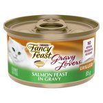 Fancy Feast Gravy Lovers Salmon in Seared Salmon Gravy, Wet Cat Food 85g