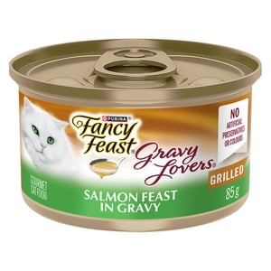 Fancy Feast Gravy Aimants Salmon dans Seared Salmon Gravy, Wet Cat Food 85g