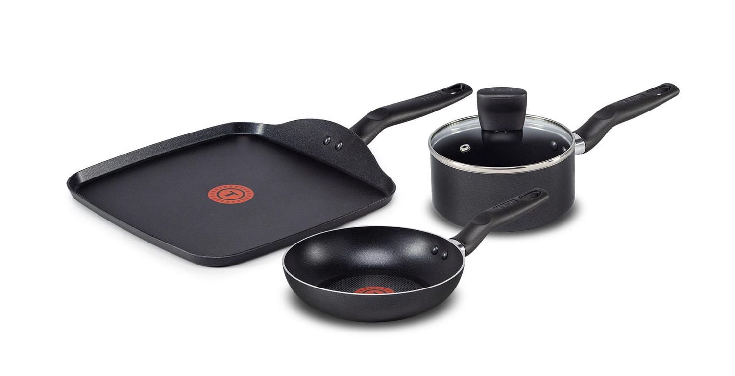 T-fal Essential 4pc Cookware Set with Sauce Pan