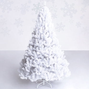 Costway 7Ft Artificial PVC Christmas Tree W/Stand Holiday Season Indoor Outdoor White