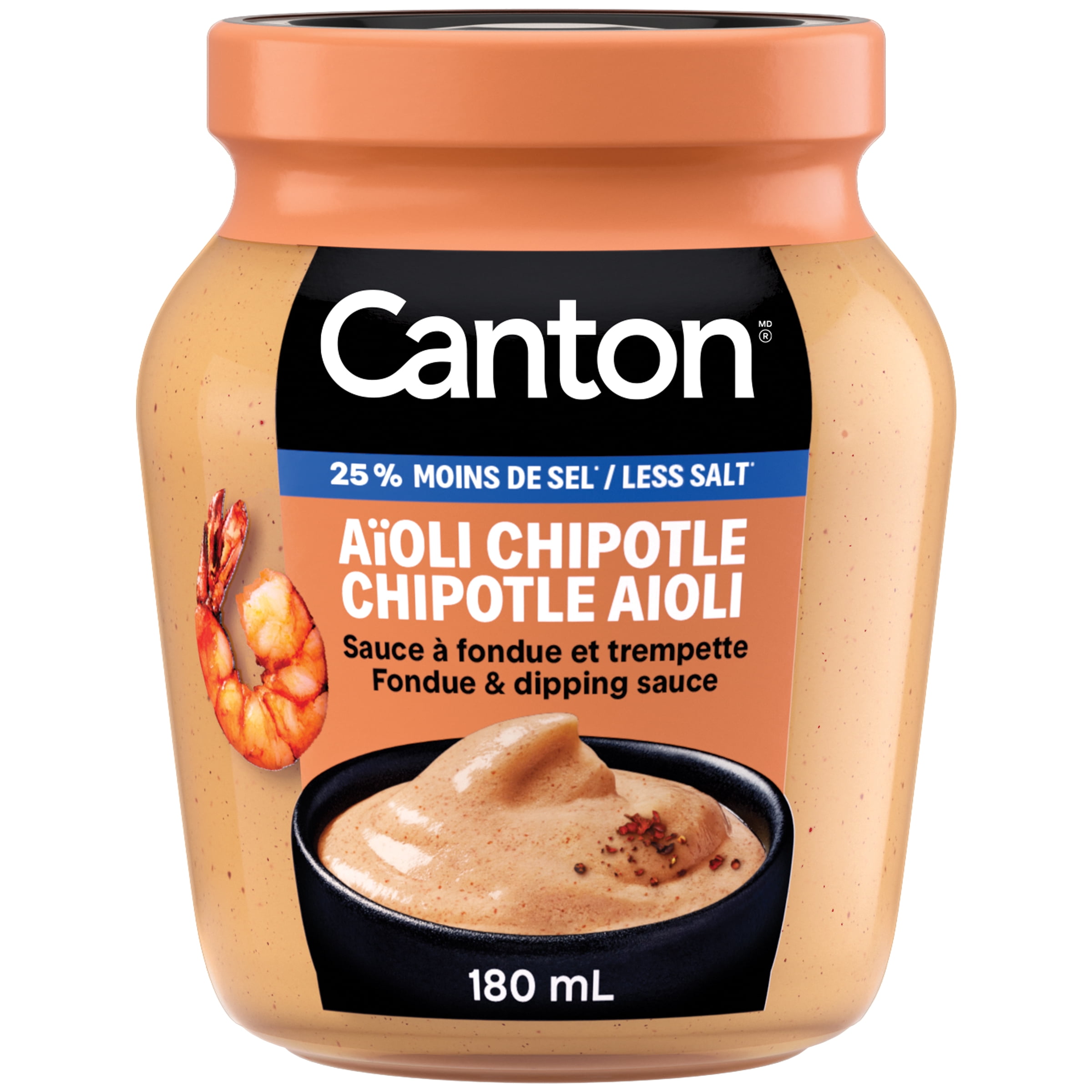 Canton Chipotle Aioli 25% Less Salt Fondue and Dipping Sauce