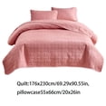 thumbnail image 3 of Dvruxg Double Sided Washed Quilted Bed Cover Set (3 Pcs) – Solid Color Comforter Cover with 2 Pillowcases (20x26 inch) – Soft, Breathable Polyester Bedding for All Seasons, 3 of 5