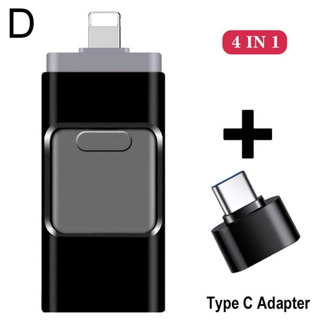 4 in 1 USB Stick 3.0 Flash Drive For iPhone/Android OTG Type 32~128GB S9R0