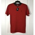 thumbnail image 1 of Volcom T-Shirt Rayé à Manches Courtes pour Garçon Tee Rouge Three Stories SS Crew Taille g, 1 of 1