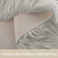 thumbnail image 4 of Unique Bargains Wool Imitation Sheepskin Rugs Faux Fur Double Heart Shaped Area Rug for Bedrooms Living Room Mats, 4 of 9