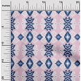 thumbnail image 1 of oneOone Georgette Viscose Fabric Diamond & Swirl Ikat Printed Craft Fabric BTY 42 Inch Wide, 1 of 4