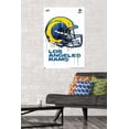 thumbnail image 3 of NFL Los Angeles Rams - Drip Helmet 20 Wall Poster, 14.725" x 22.375" Framed, 3 of 4