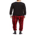 thumbnail image 4 of EIMELI Ensembles de Pyjamas Assortis pour Famille Noël Pyjamas de Vacances Imprimés de Cerfs avec Bas à Carreaux, 4 of 7