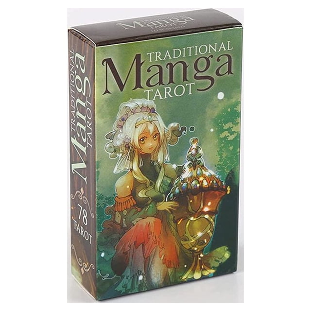 A-78 Oracle Cards for Indoors Family Friends Party Traditional Manga Tarot Cards for Beginners Clarification and Complement Readings Fortune Telling Game