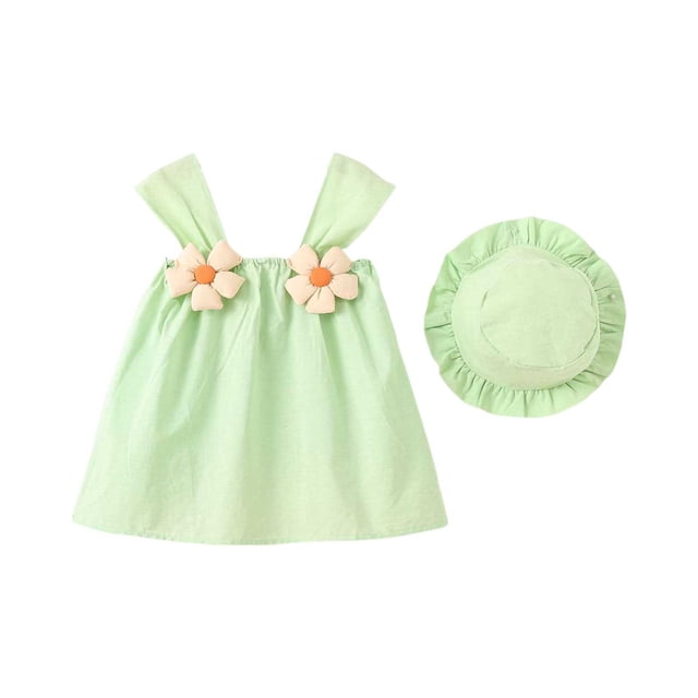 Robes Fille Robe Mignonne Robes d'Anniversaire pour Filles Robe de Princesse Robes Bébé Fille 1-2 Ans Mode Fille