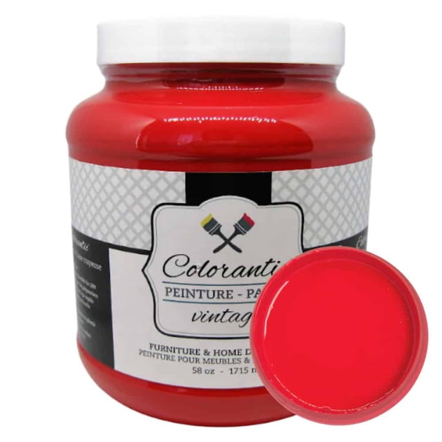 Colorantic | APPLE ORCHARD Chalk Paint Based for Furniture DIY - RED BARN - 58 oz