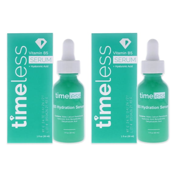 Sérum d'Hydratation à la Vitamine B5 par Timeless pour Unisexe - Sérum 1 oz - Lot de 2