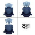 thumbnail image 2 of Diono Everett NXT Booster Car Seat, Slim Fit Lightweight Design, High Back, Rigid LATCH, 8 Years of Use, Blue Surge, 2 of 9