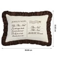 thumbnail image 5 of Fraiche Holiday Collection Cushion - Postcard Lumbar with Ruffle Edge 20x13inch, 5 of 5