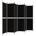 thumbnail image 2 of vidaXL 6-Panel Room Divider Black 300x200 cm Fabric, 2 of 5