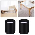 thumbnail image 4 of GROWTH TANK Furniture Bed Riser Chair Leg Lifts Couch Lifter Round 6x5cm Black, 4 of 9