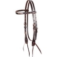 thumbnail image 1 of Martin Saddlery Rawhide Laced Chocolate Browband Headstall Chocolate, 1 of 3
