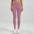 thumbnail image 5 of Miqool Womens High Waist Ankle Yoga Leggings Workout Tummy Control Soft Bike Pants with Two Pockets, 5 of 5