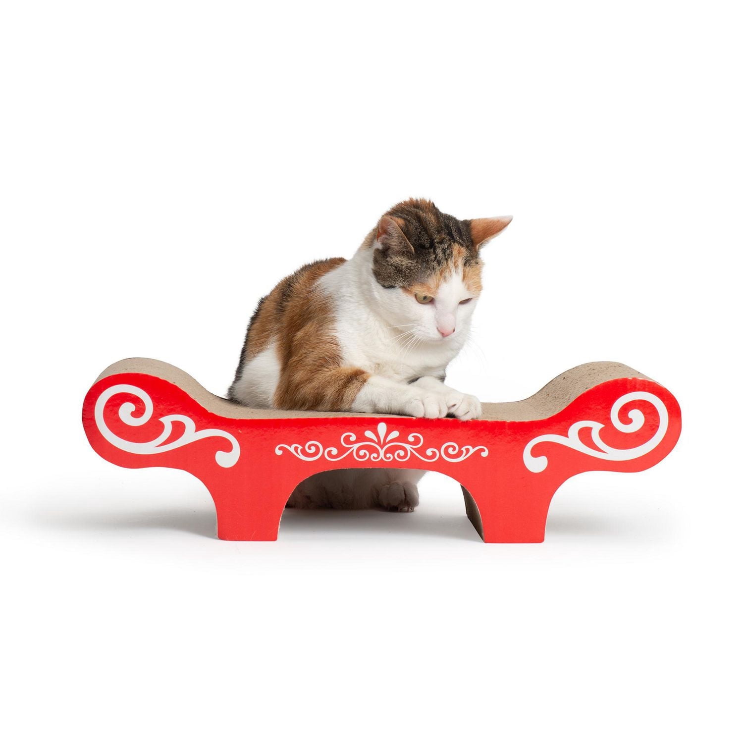 Catit Style Banc Griffoir pour Chat avec Herbe à Chat, Motif Urbain