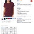 thumbnail image 3 of Hanes SL04 Womens Nano-T T-Shirt Size Extra Large, Deep Royal Blue, 3 of 3