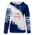 thumbnail image 2 of EGNMCR Chandail de Noël pour Femme, Mode Décontractée, Blouse Imprimée à Manches Longues, Chandail à Capuche, Hauts, Chandail, Chandails à Capuchon pour Femmes, 2 of 5