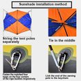 thumbnail image 3 of Boat Sun Shade Shelter, 2/3/4 Persons Boat Shade Canopy, Inflatable Kayak Awning Canopy, Fishing Tent, Boat Canopy Sun Awning for Inflatable Boat Raft Kayak, 3 of 8