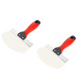 thumbnail image 1 of 2PCS Bucket Scoop for Drywall, Plaster Stainless Steel Bucket Scoop - 6.5 Inch Curved Contoured Blade for Paint, Mortar, 1 of 6