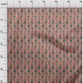 thumbnail image 2 of oneOone Viscose Chiffon Fabric Leaves & Floral Block Printed Craft Fabric BTY 42 Inch Wide, 2 of 4