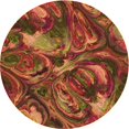 thumbnail image 1 of Ahgly Tapis d'Intérieur Lavable en Machine Carré Rouge Tomate, 3 Pieds Carré, 1 of 7