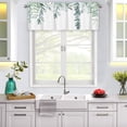 thumbnail image 3 of Birdeem Valances for Windows, Bathroom Curtains Window, Short Floral Small Window Valance Curtains for Bathroom Kitchen Cafes Thermal Insulating Tier Curtains 52X18Inch Colorful Flowers Leaves Plants, 3 of 6