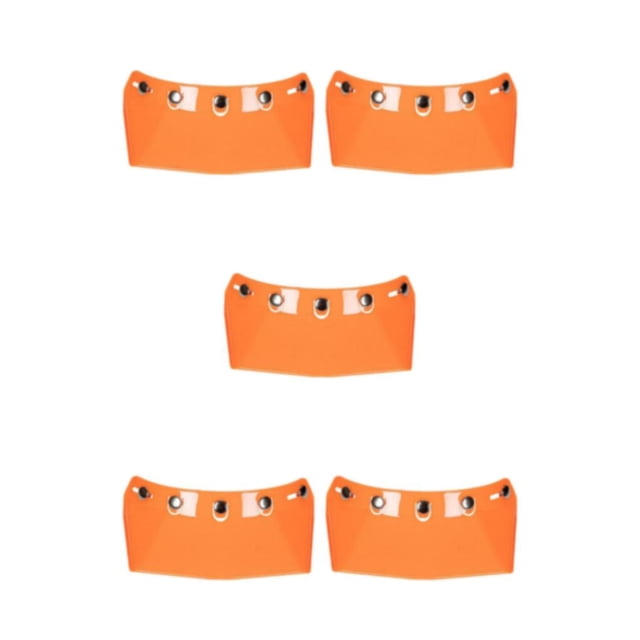 Transemion for Visor Peak 5-Snap Open Face Spare Parts Replaces Orange Type A 5Set