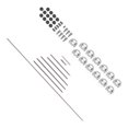 thumbnail image 1 of Flute Repair Kit, Saving Time Practical Stainless Steel Flute Repair Part With Accessories Of Rollers Reed For Flute Repair, 1 of 8