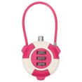 thumbnail image 1 of Wire Lock Cable Cabinet Lock 3-digit Combination Padlock Drawer Security Lock, 1 of 8