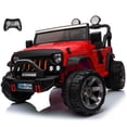 thumbnail image 1 of VOLTZ TOYS Jeep Wrangler Style 24V 2-Seater Kids Ride-On Car Truck, Classic Motorized Off-Road Toy Vehicle with Parent Remote Control, All-Terrain Wheels, Red, 1 of 9