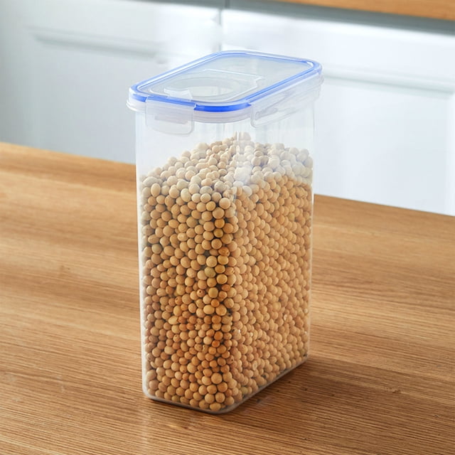 Clear Airtight Food Storage Containers with Lids | Plastic Kitchen Canisters for Pantry Organization | Dry Food, Cereal & Snack Storage